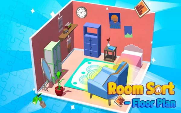 Room Sort Floor Plan: Home Design Puzzle Game Online
